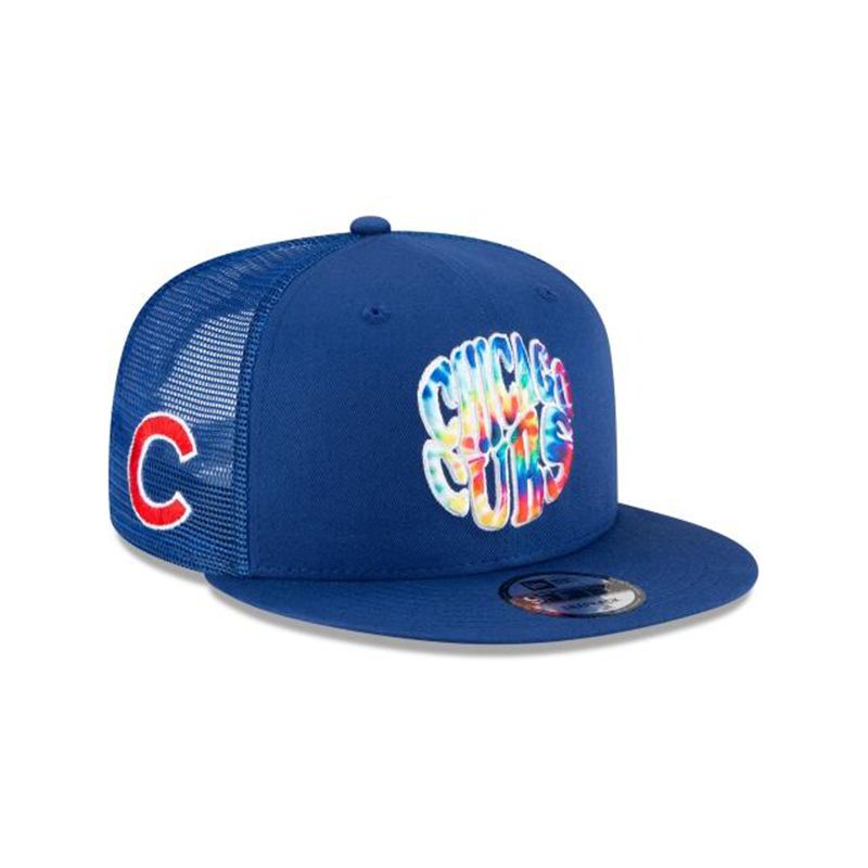 MLB Chicago Cubs Groovy 9Fifty Snapback (ROB1804) - Blue New Era Caps